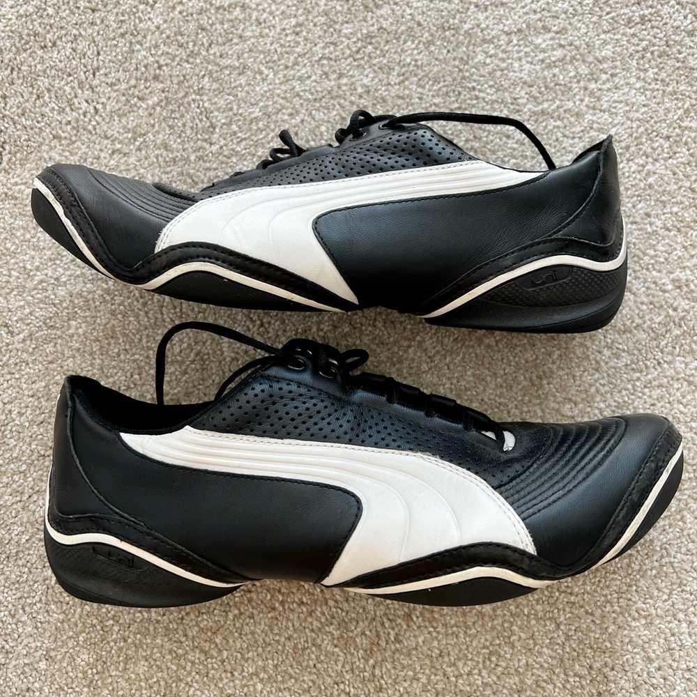 Vintage Puma Black and White Speedcat Driving Shoes - Picture 5 of 5